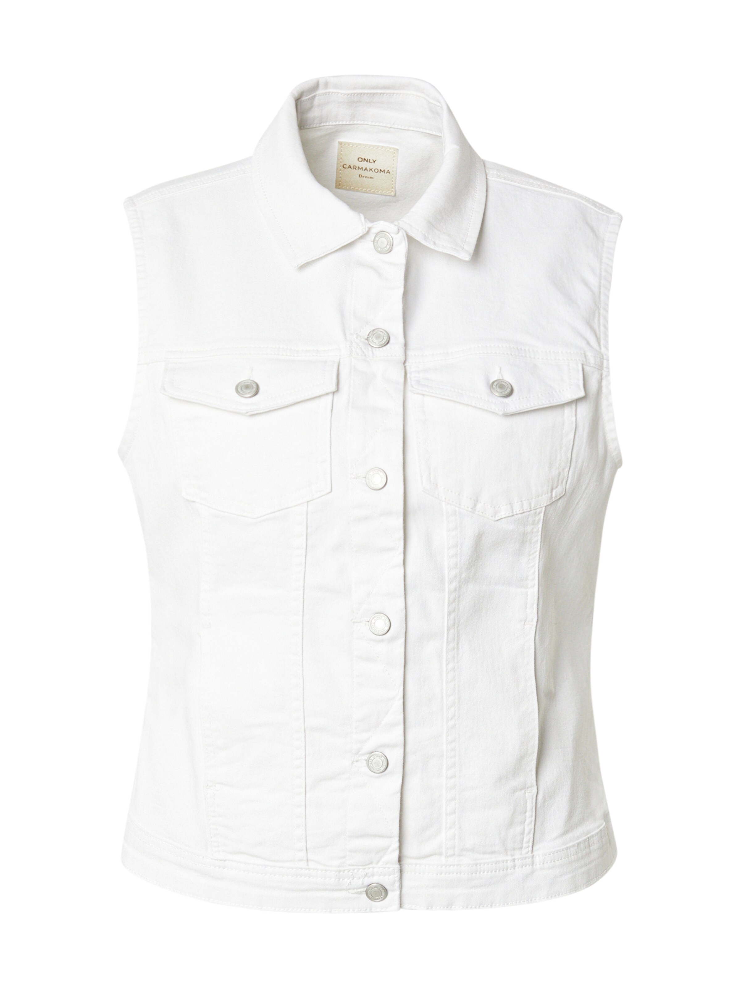 Gilet &#x27;CARWESPA&#x27; ONLY Carmakoma en blanc : devant