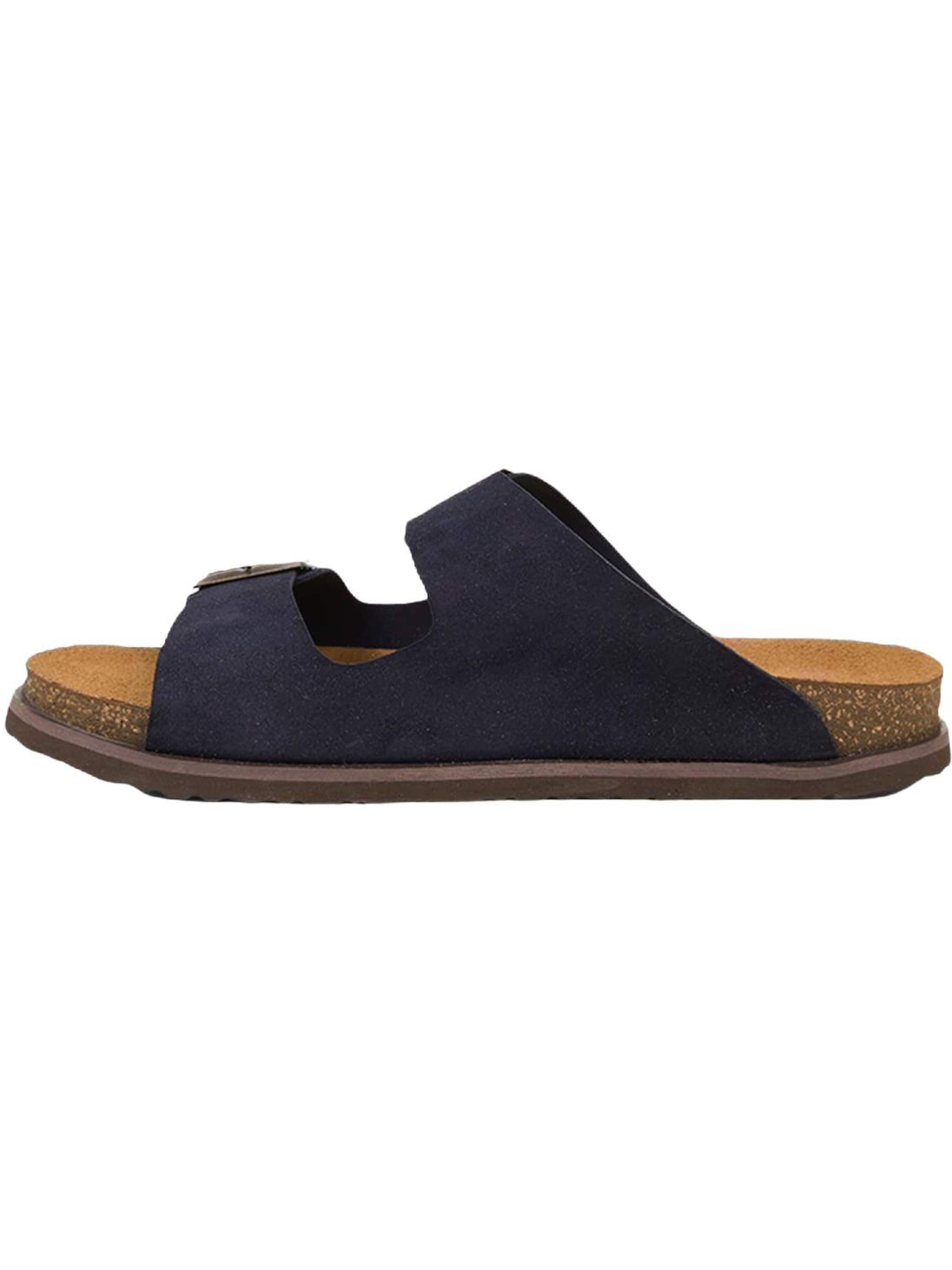 Desa - Zapatos abiertos 'DESA Herren-Sandalen aus Wildleder mit Doppelschnalle' en azul