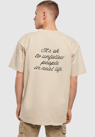 Merchcode Shirt 'Heartbreak' in Beige