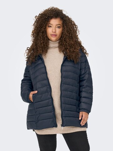 Veste d’hiver 'Tahoe' ONLY Carmakoma en bleu : devant