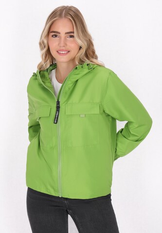 urban rain by Schmuddelwedda Between-season jacket in Green: front