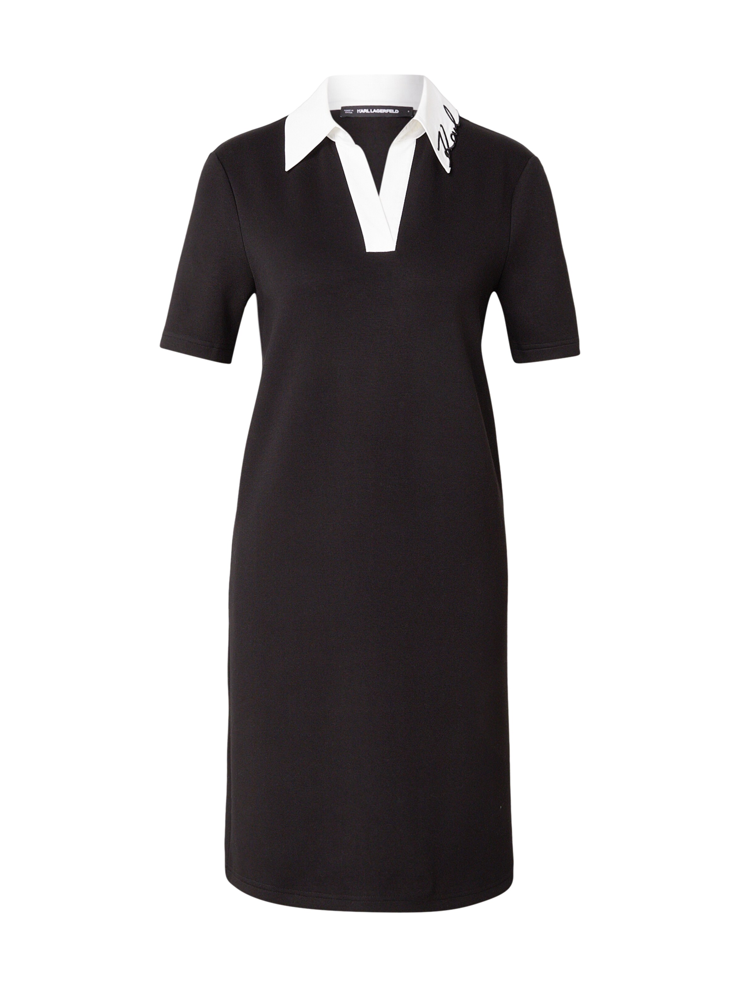 Karl Lagerfeld - Vestido em preto: frente