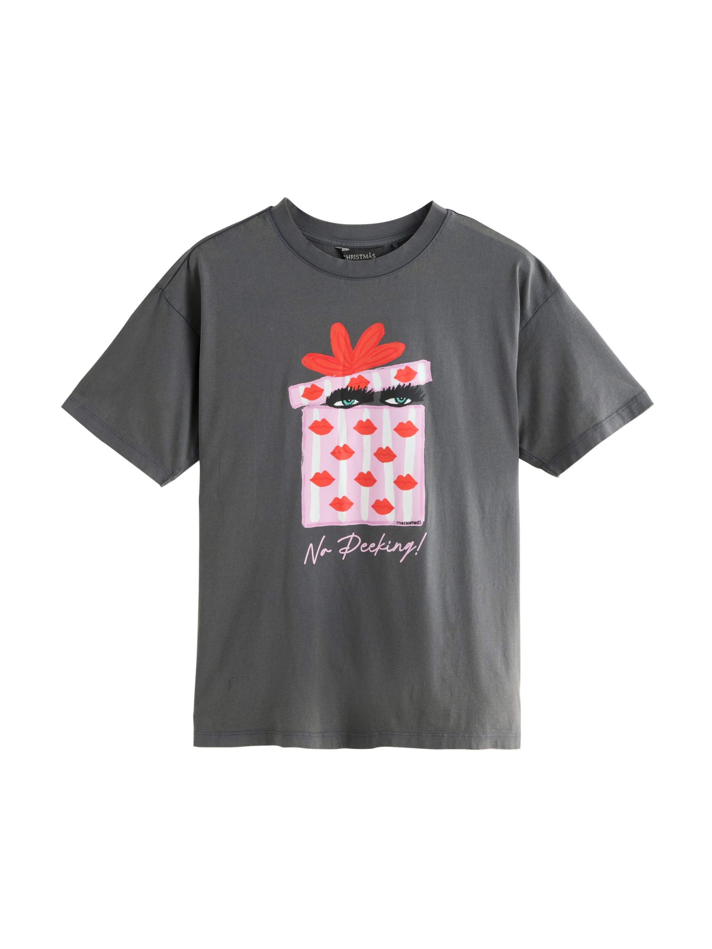 Next Póló 'No Peeking Kendra Dandy' - szürke: elől