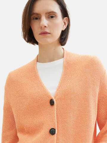 TOM TAILOR Strickjacke in Orange