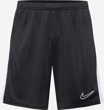 Regular Pantalon de sport 'Academy23' NIKE en noir : devant