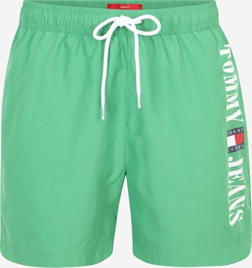 Tommy Jeans Board Shorts in Green: front