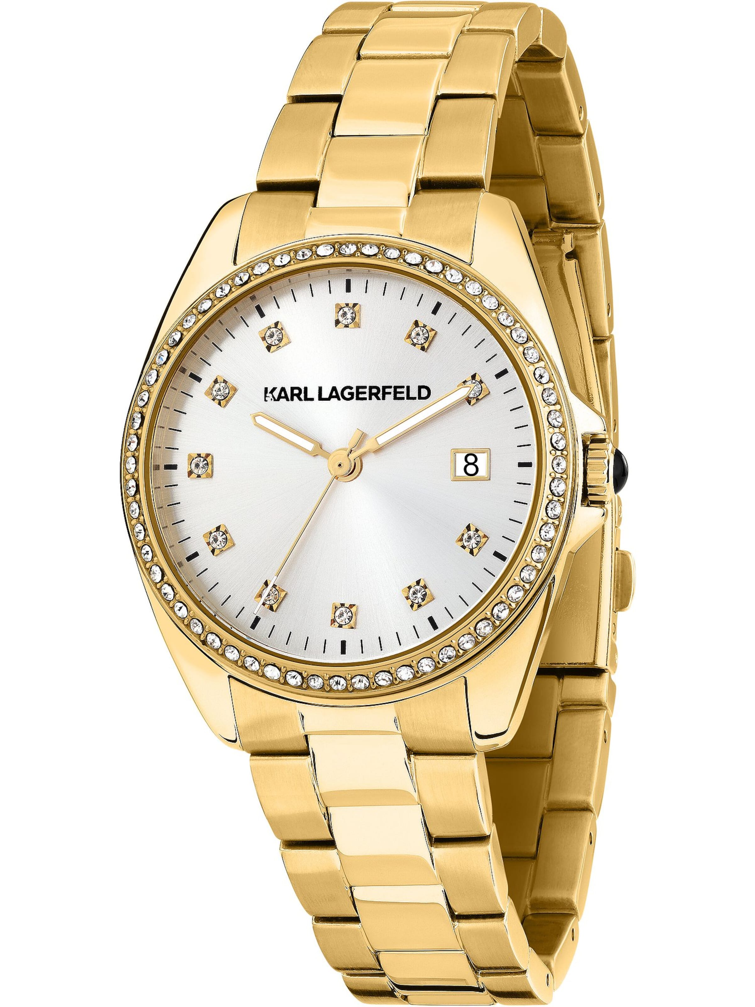 Karl Lagerfeld Uhr in Gold: Vorderseite