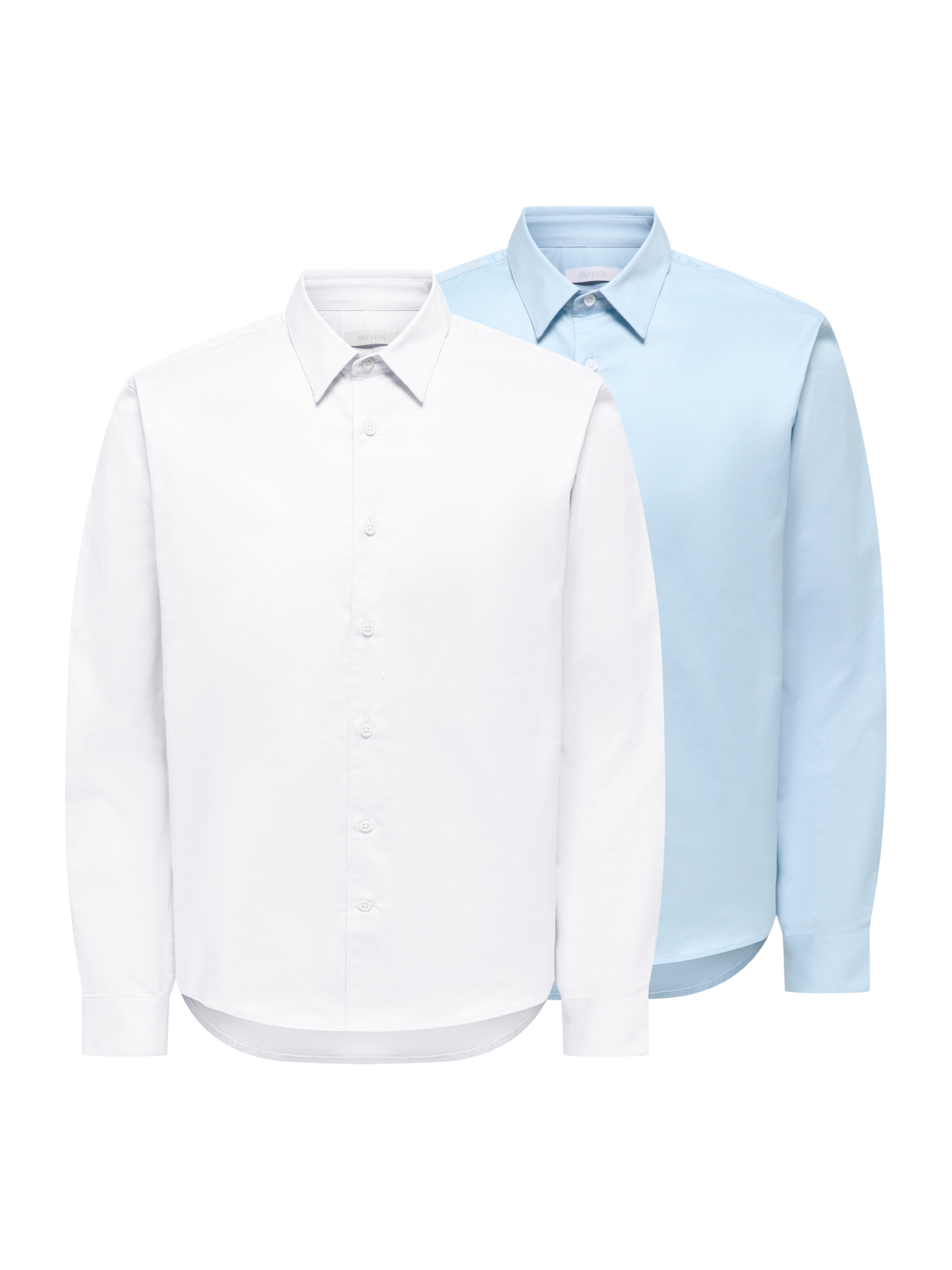 Only & Sons Hemd 'ONSJORDON' in XS in hellblau / weiß, Produktansicht