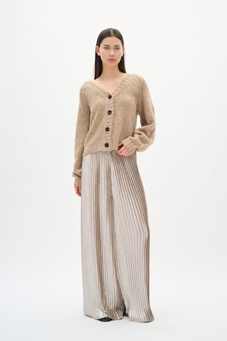 InWear Wide leg Pants 'FutureIW' in Silver