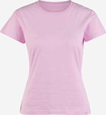 Cleptomanicx T-Shirt 'Slim Tee Ligull Slim' in Pink: Vorderseite