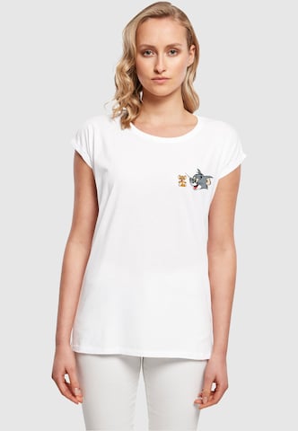 ABSOLUTE CULT T-Shirt 'Tom And Jerry - Classic Heads' in Weiß: Vorderseite