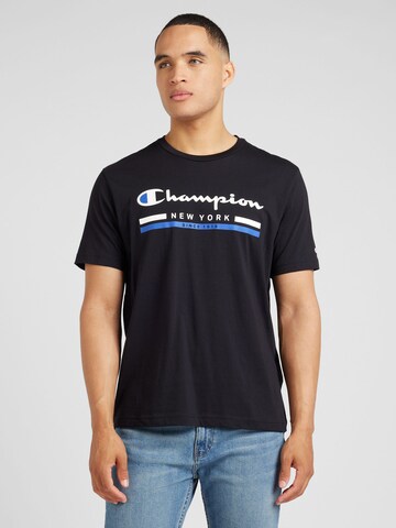 Champion Authentic Athletic Apparel - Camiseta en negro: frente