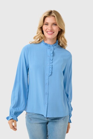Chemisier 'CR Venea' Cream en bleu : devant