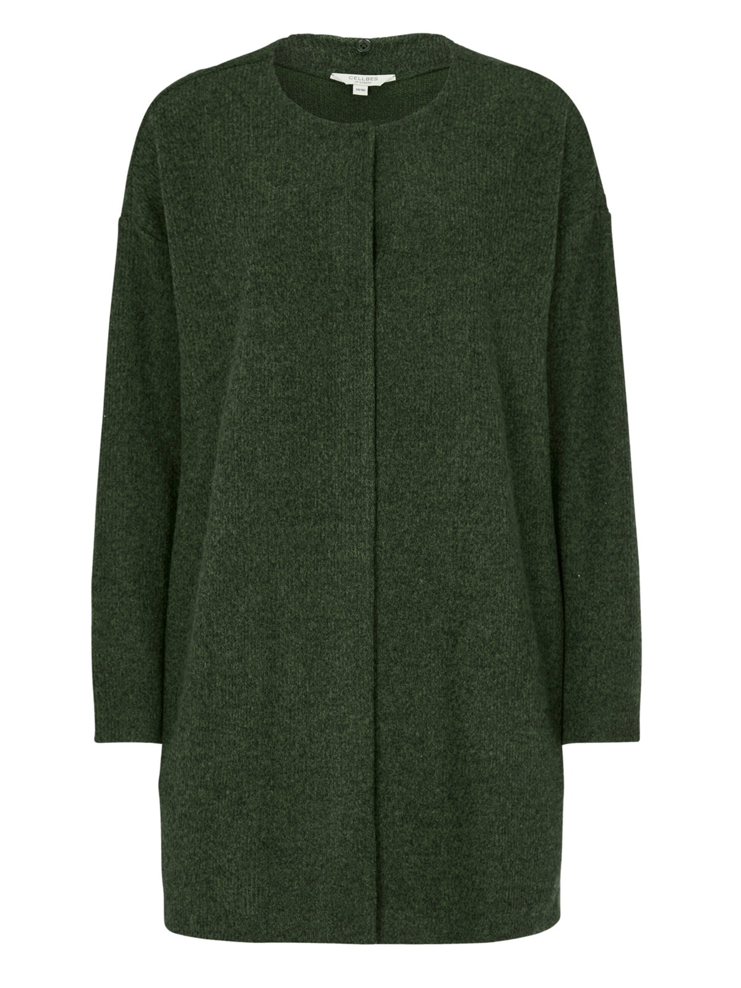 Cellbes of Sweden Strickjacke in Grün: Vorderseite