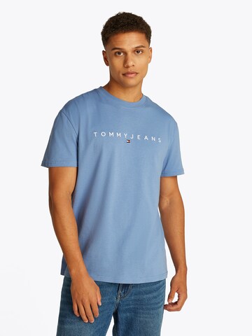 Tommy Jeans Särk, värv sinine: eest vaates