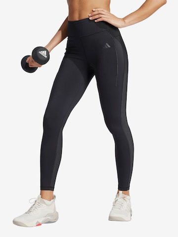 ADIDAS PERFORMANCE Skinny Παντελόνι φόρμας 'Intensity' σε μαύρο: μπροστά
