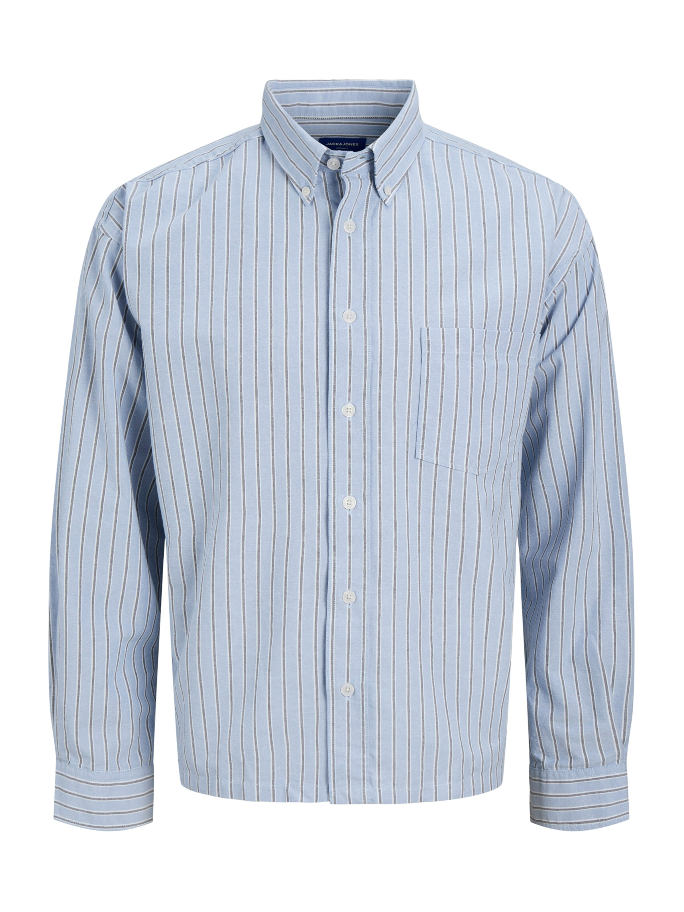 Jack & Jones Junior Comfort fit Button Up Shirt 'JORTHEO' in Blue: front