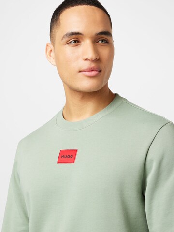 HUGO Red Sweatshirt 'Diragol' in Green