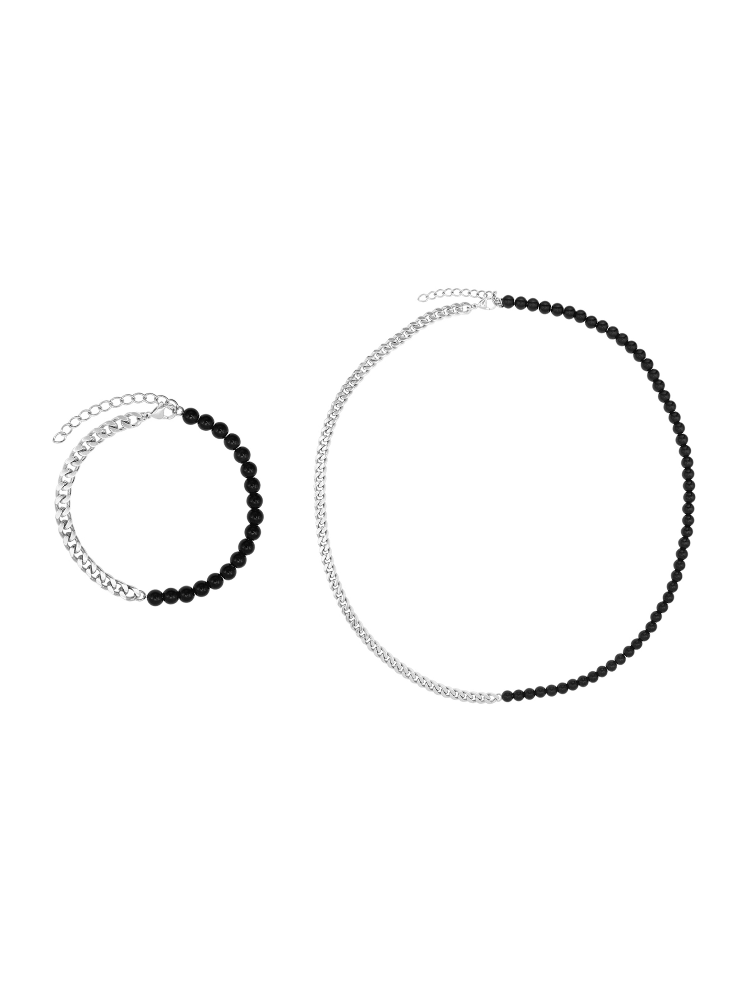 Chaîne 'Vanez' Heideman en argent : devant