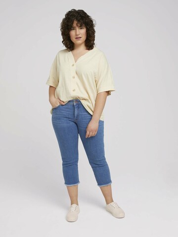 Tom Tailor Women + Bluse in Beige