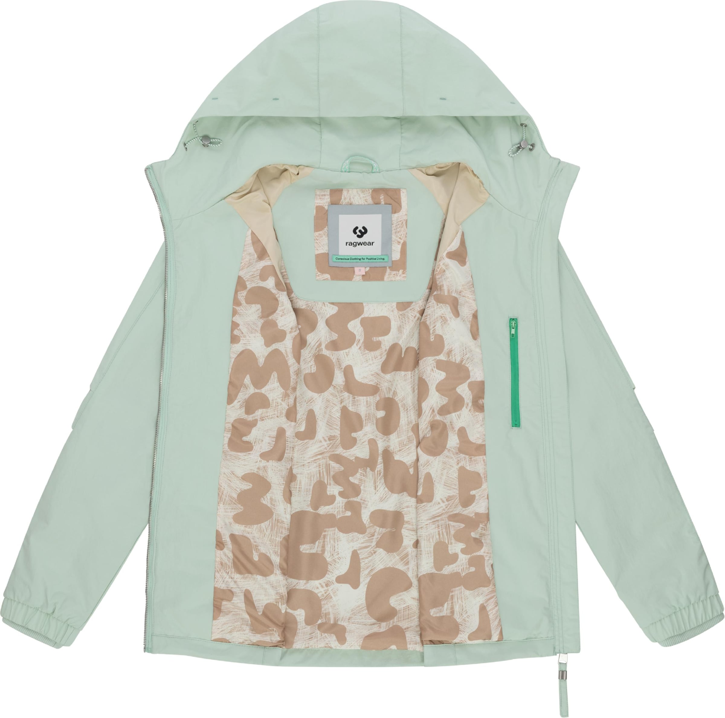 Giacca funzionale 'Dizzea' di Ragwear in verde