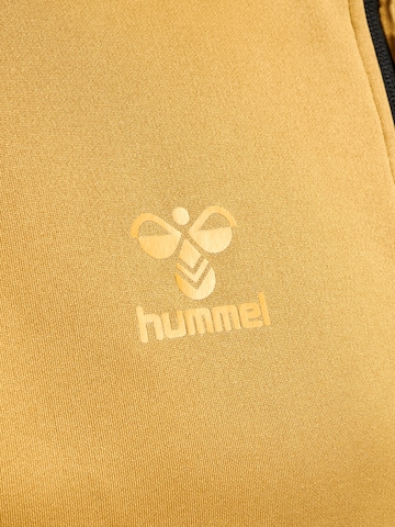 Hummel Athletic Zip-Up Hoodie 'Cima' in Yellow