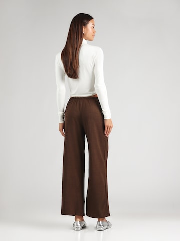 JDY Wide leg Broek 'JDYNINA' in Bruin