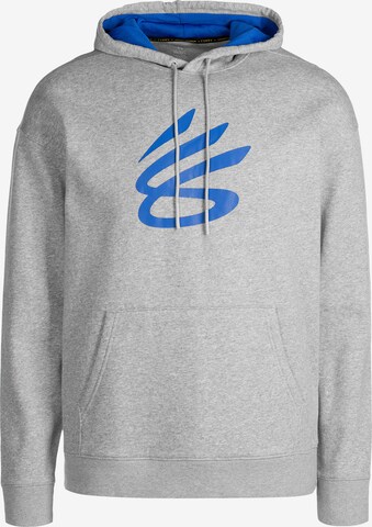 UNDER ARMOUR Athletic Sweatshirt in Grey: front