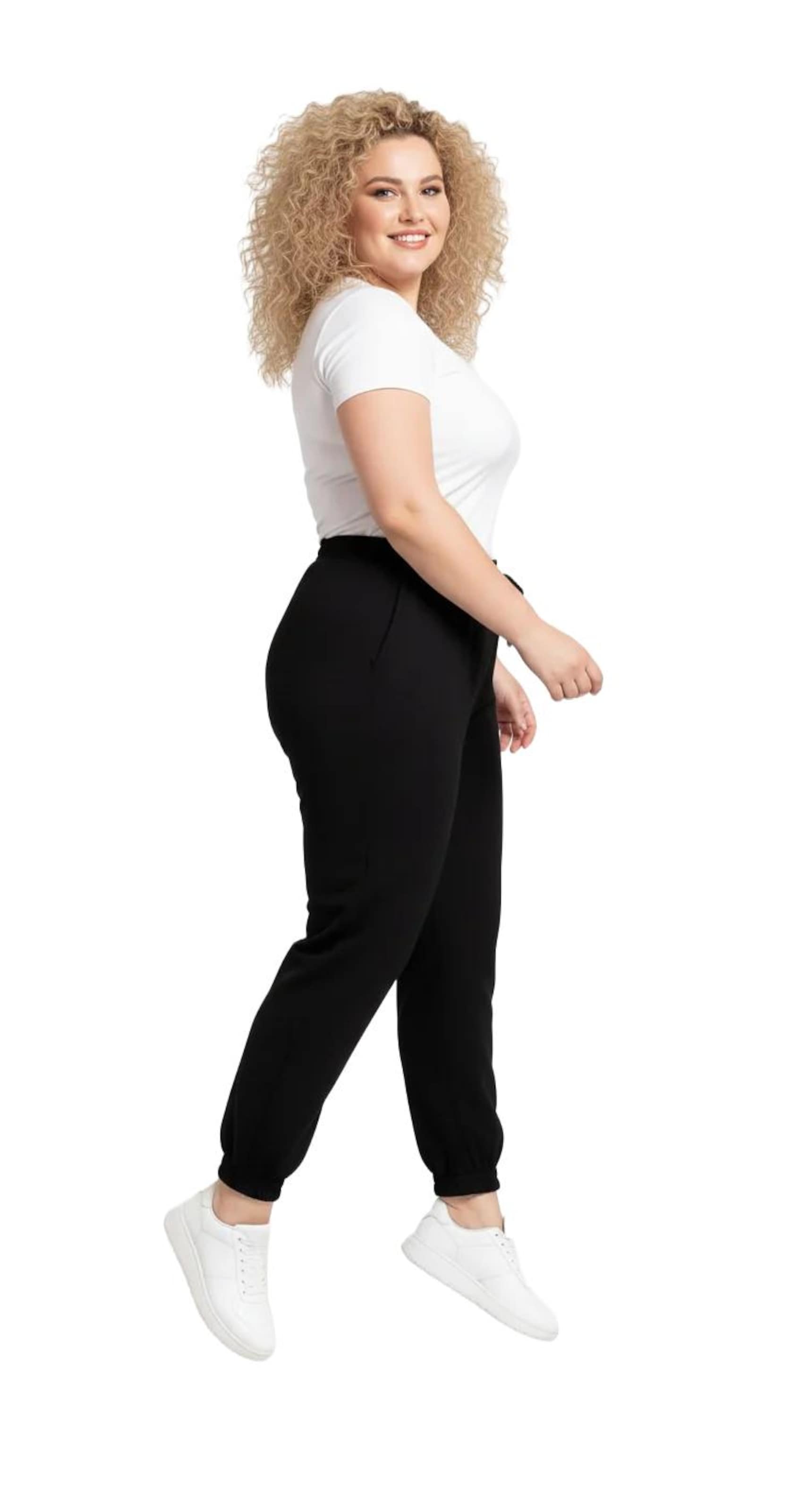 Effilé Pantalon Shape Of You en noir
