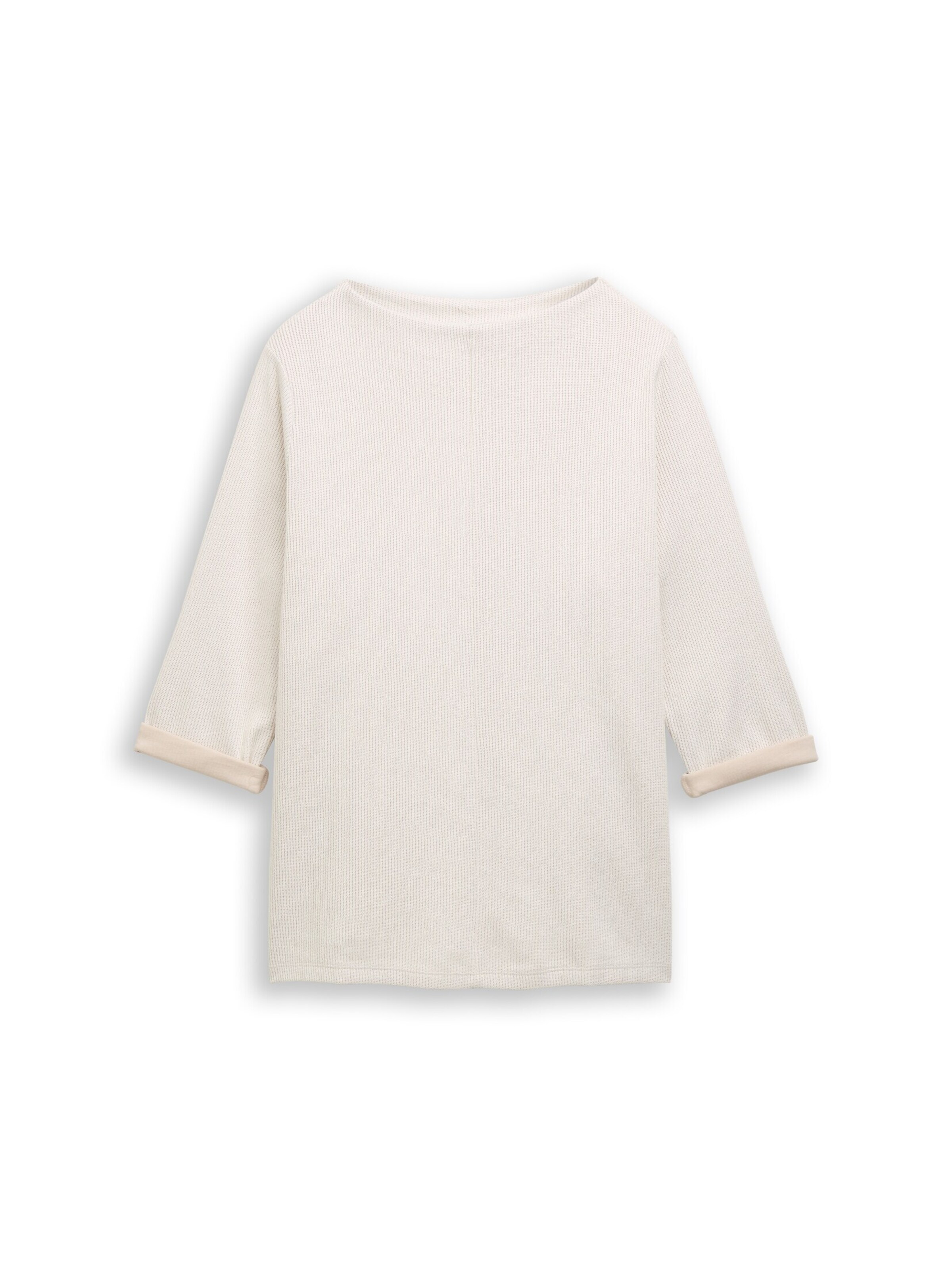 Tom Tailor Women + Sweatshirt in Beige: voorkant