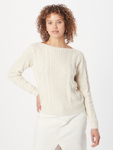 Lauren Ralph Lauren Trui 'BASETIJO' in Beige: voorkant