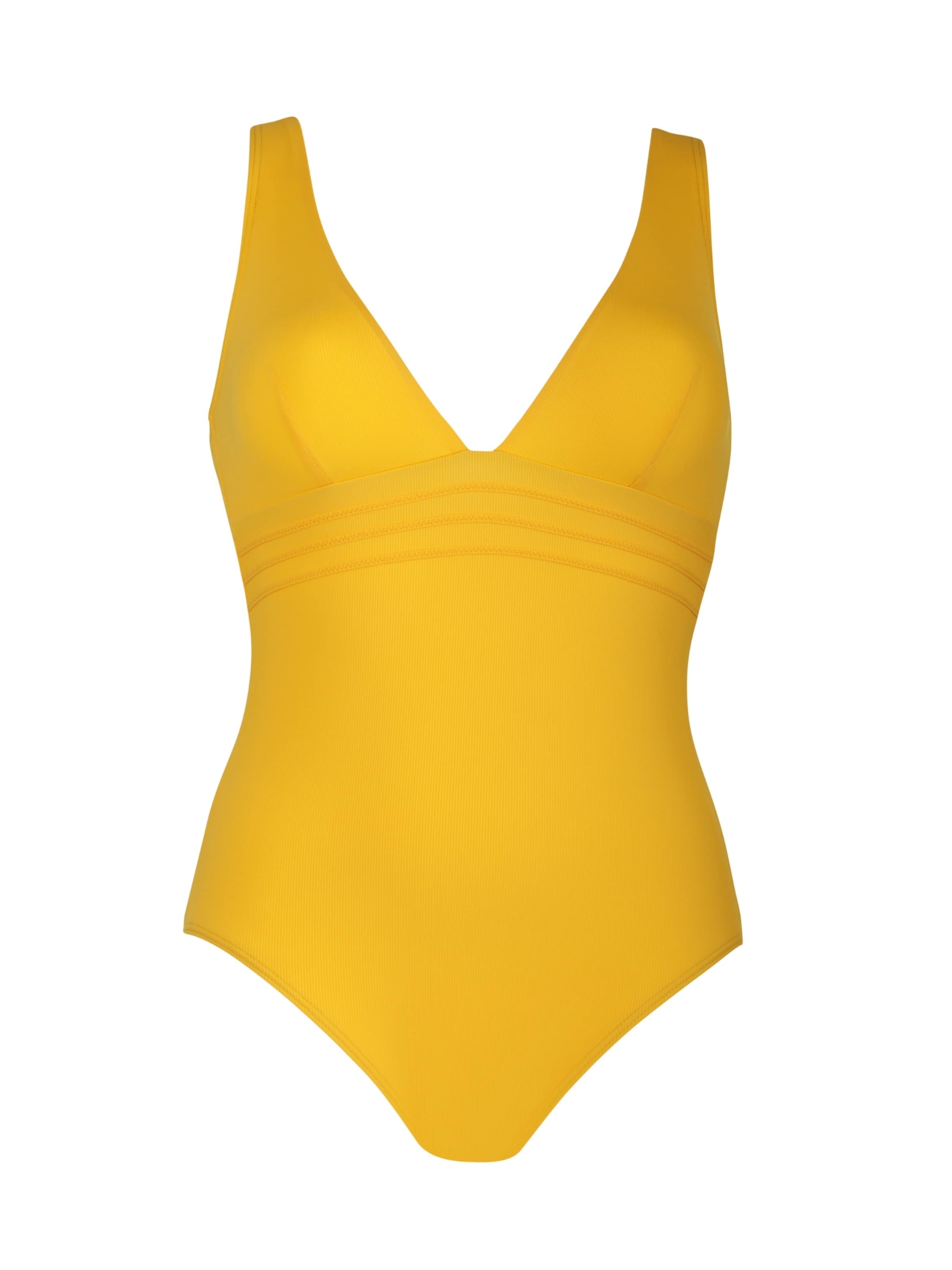 Bustier Maillot de bain VIVID en jaune : devant