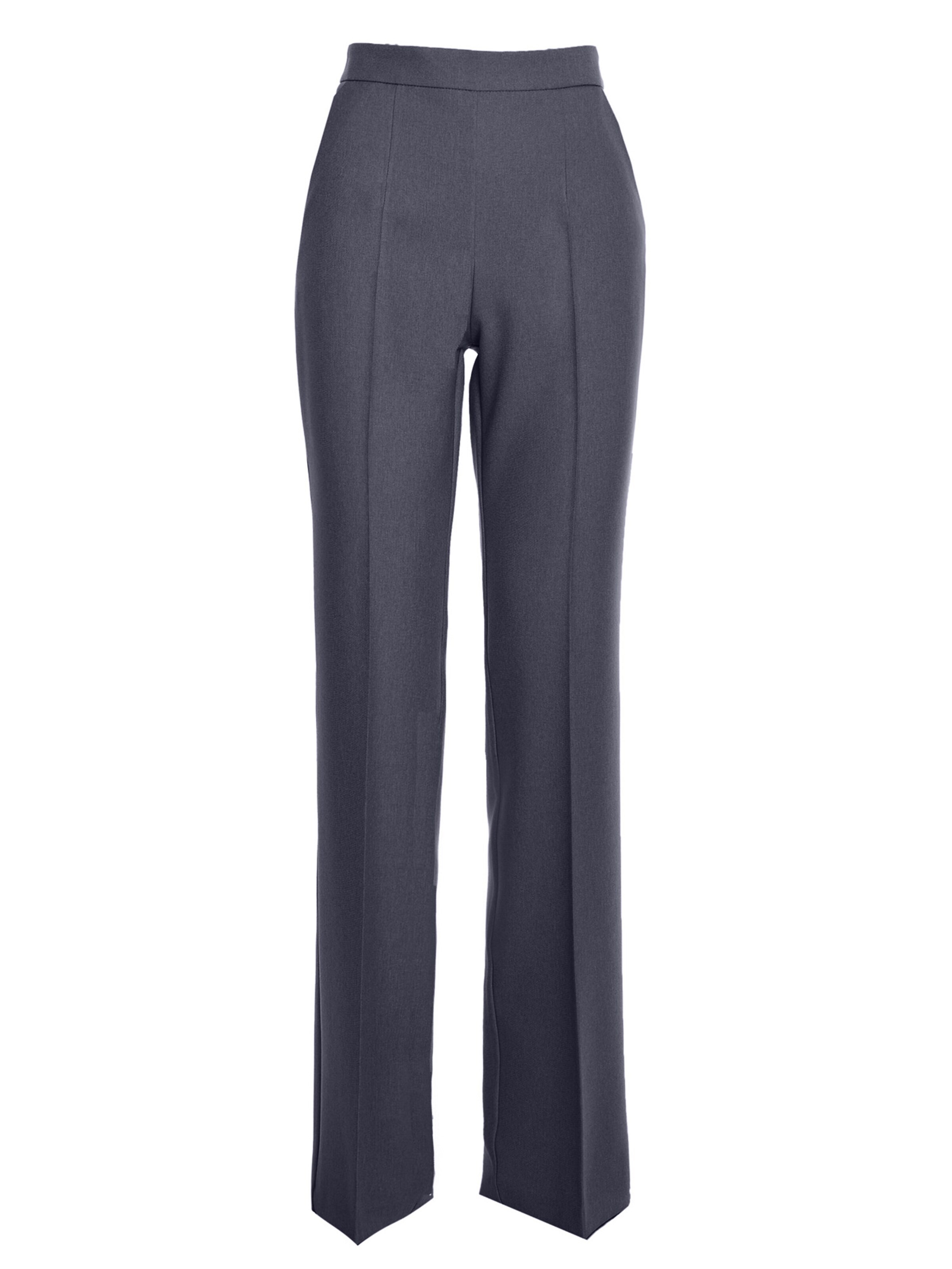 Pantaloni cu dungă ' S371 ' de la Stylove pe gri: față