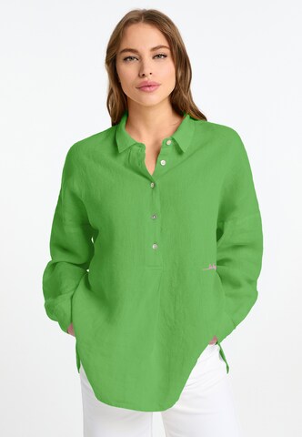 Frieda & Freddies NY Blouse in Green: front