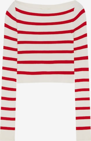 Pull&Bear Pullover in Rot: predná strana