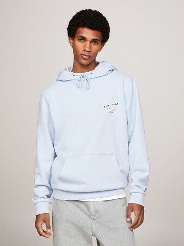 Sweat-shirt Tommy Jeans en bleu : devant