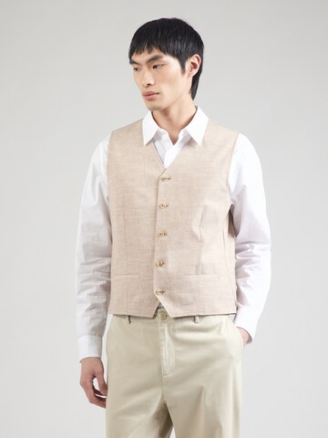 JACK & JONES - Chaleco para traje en beige: frente