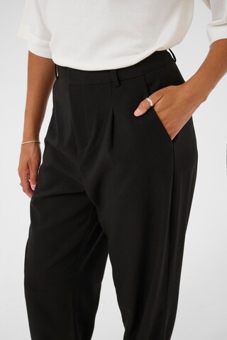 Kaffe Loose fit Pleat-front trousers 'KAMerle' in Black