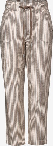 STREET ONE Loose fit Pants in Beige: front