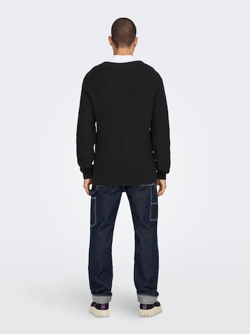 Only & Sons Pullover in Blau