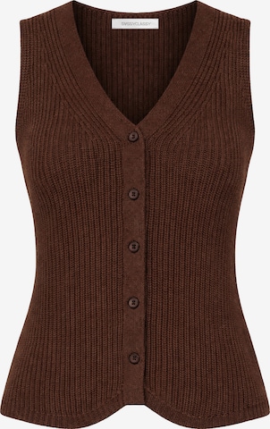 SASSYCLASSY Sticktop in Braun: Vorderseite