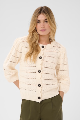 SAINT TROPEZ - Cárdigan 'SZRiver' en beige: frente