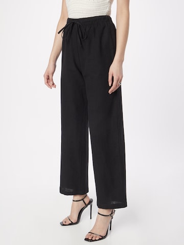 Loosefit Pantalon Monki en noir : devant