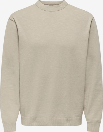Only & Sons Pullover 'ONSGame' in Beige: Vorderseite