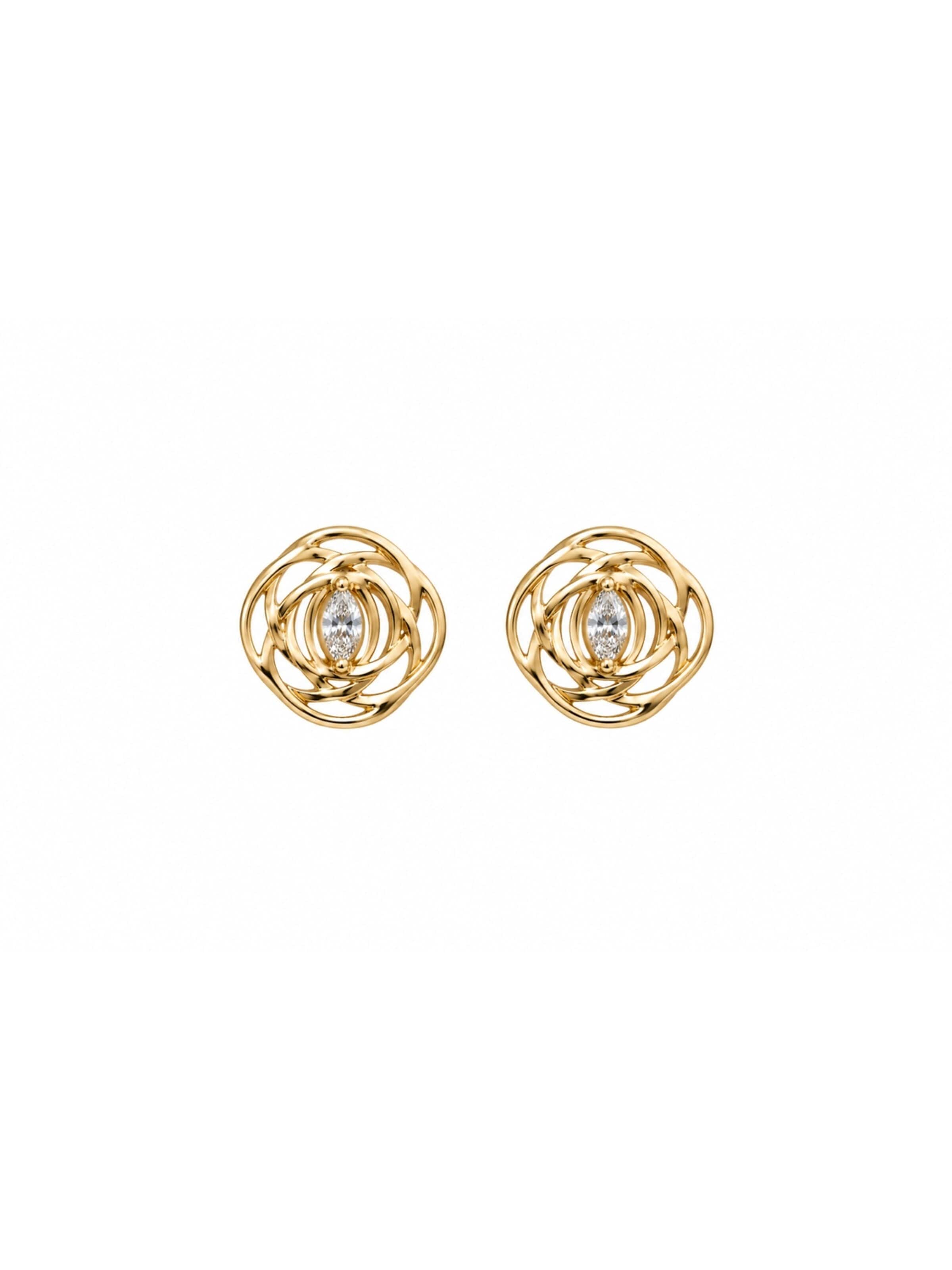 CHIVAL Earrings 'Vira' in Gold: front