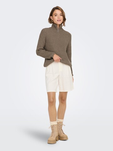 ONLY - Pullover 'Leise Freya' em castanho