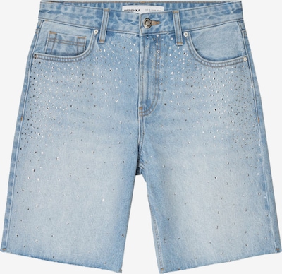 Bershka Farkut värissä vaaleansininen / läpinäkyvä, Tuotenäkymä