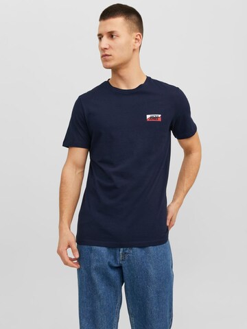 JACK & JONES T-Shirt 'Fly' in Blau