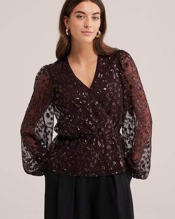 WE Fashion Blus i brun: framsida