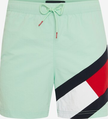 Tommy Hilfiger Underwear Board Shorts in Green: front